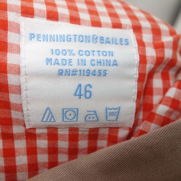 NEW Pennington & Bailes FanPants Khakis Tan Chinos Pants Size 46" Unhemmed - Picture 8 of 8